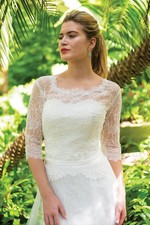 ivory and co bridal bolero for bride wedding jacket size 14