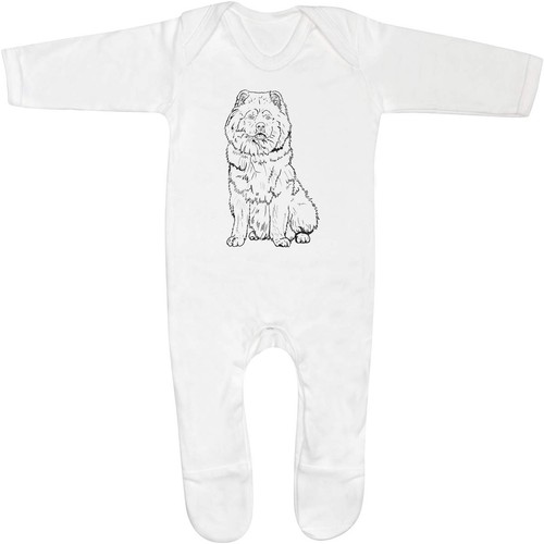 Chow dog baby - 'chow, sleepsuit
