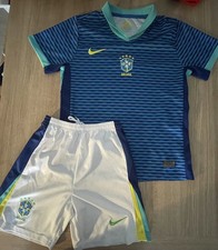 Boys Brazil Football Shirt and Shorts kit age 12-13
