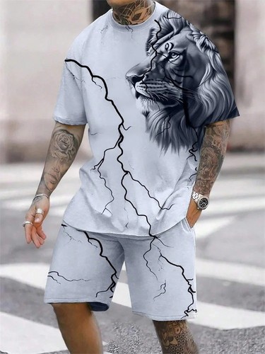 Men lion print shirt - men's,