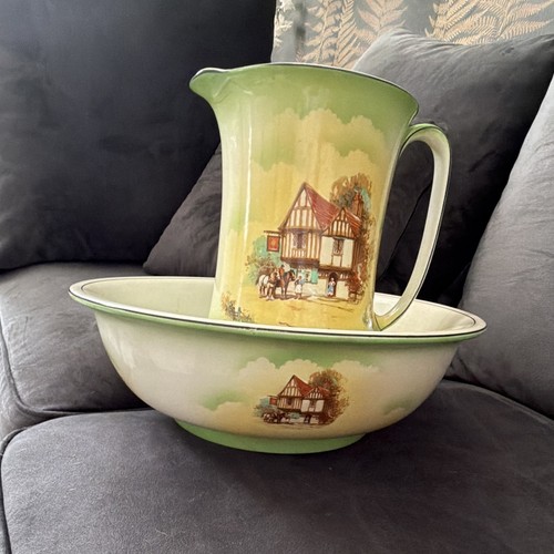 Old wash jug and - jug,