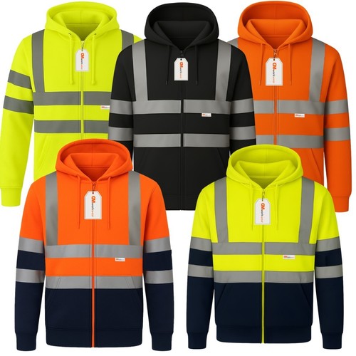Vis zip hoodie high - zip,
