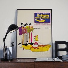The Beatles Yellow Submarine Movie Film Poster Print Picture A3 A4 Posters