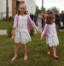 ZARA White Romantic Broderie Anglaise Lace Summer Party Dress 140 cm/ Age 9-10❤