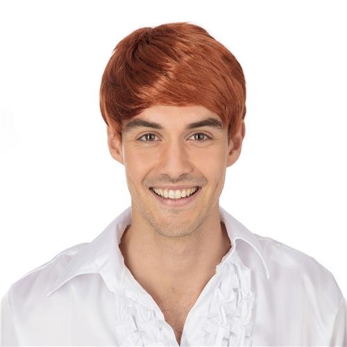 Ginger boy band wig - band, short