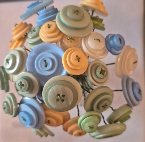 Handmade button bouquet - handmade,