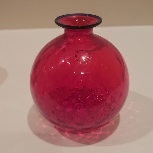 Small red venini monofiori - small,