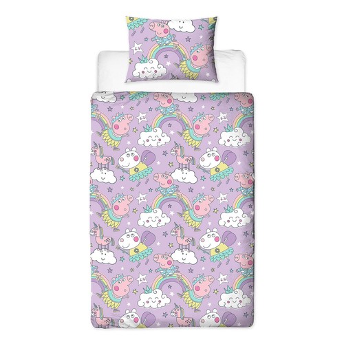 Peppa pig bedtime single duvet - bedtime,