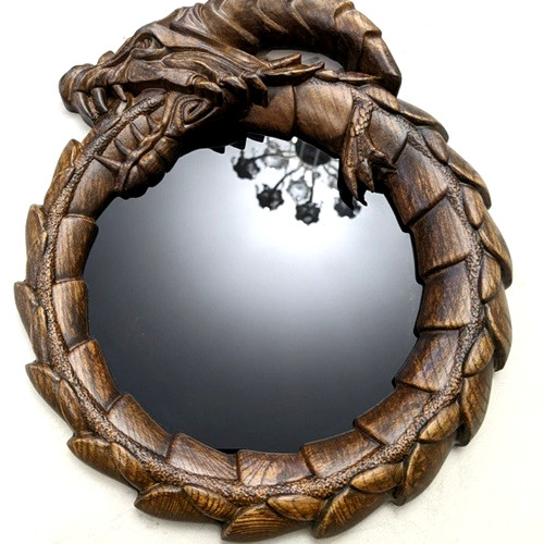 Magic gothic mirror with wood - gothic,