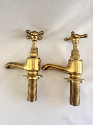 Pair brass capstan head - brass,