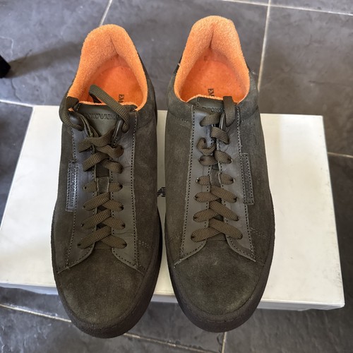 Emporio armani suede trainers - suede,
