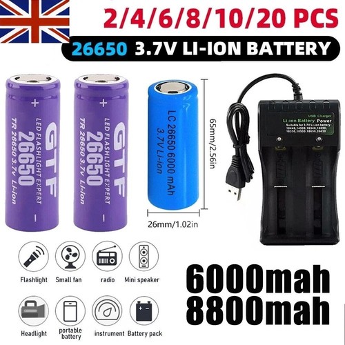 26650 6000mah - 26650, 3.7v