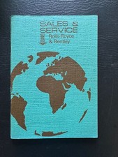 1971 Rolls Royce Bentley Sales Service Handbook UK Europe America Asia Locations
