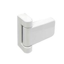 UAP 3D Adjustable T Flag Hinge for uPVC Door - High Security, 21mm Rebate, White