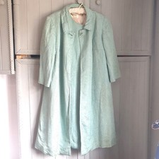 Vtg 50s 60s Duck Egg Blue