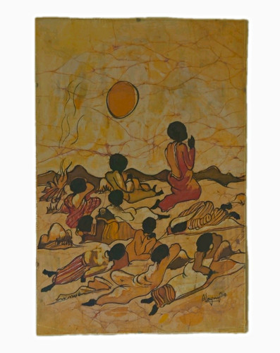 Vintage batik art painting - batik,