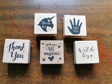 Wooden block Rubber stamps