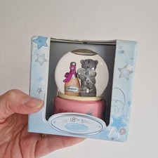 Me To You Tatty Teddy Figurine hand painted Water Globe Ornament 18th birthday 