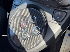 For Abarth 500 595 Automatic Gear Lever Surround Genuine Carbon Fibre S4  Black