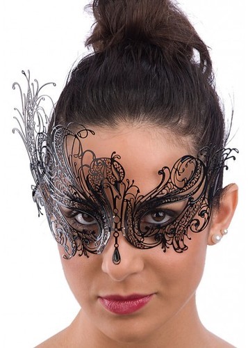 Black swan venetian metal - black,