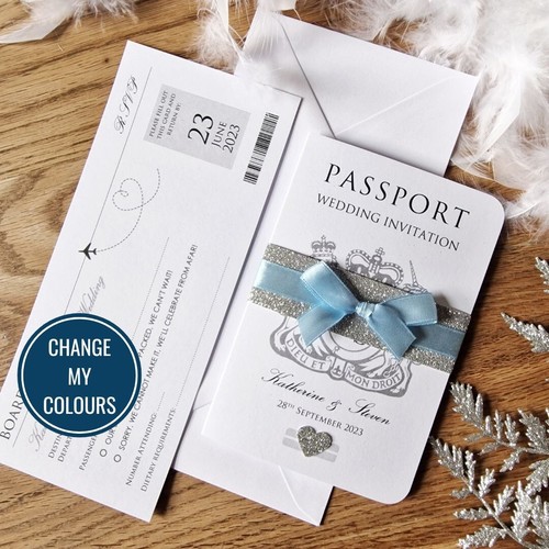 Personalised passport wedding - passport,