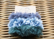 Three Faux Fur Hair Scrunchie