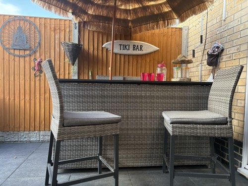 Ratten garden bar with - ratten, 4