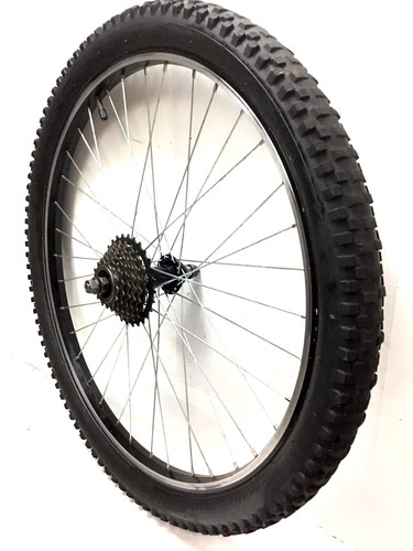 Rear bicycle black - 24",