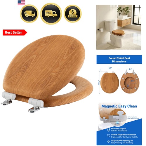 Wood toilet seat oak - wood,