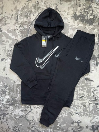 Nike men black - black, tracksuit