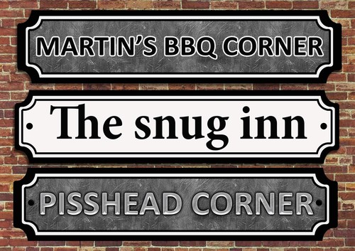 Personalised street sign - personalised,