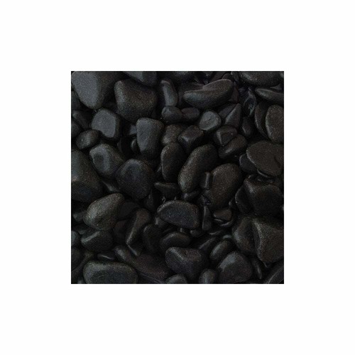 30mm ebony black cobbles - black,