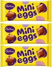 3 x Cadbury Mini Eggs Chocolate Bar 110g Easter Chocolate BB= 31-07-2026