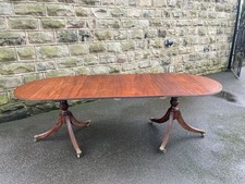 Antique mahogany twin pillar - twin,