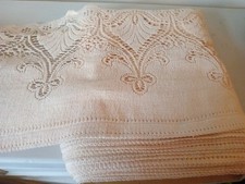 Lovely Vintage Mid-early 20th Century Lace Cotton Window Border Cafe 10.5m x36cm
