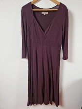 Kew Stretchy Midi Burgundy Dress Size 12