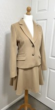 Hobbs Camel Flared Skirt Suit