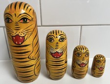 Stacking Tiger Russian Dolls
