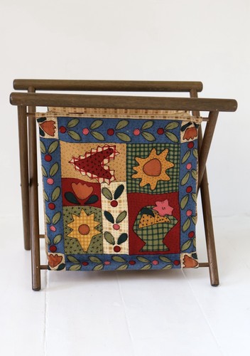 Vintage wooden framed knitting - wooden,