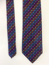 Frangi Pure silk tie Red Navy