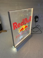 red bull sign light - Illuminated - Beverage - Bar - Man Cave Etc. Postage