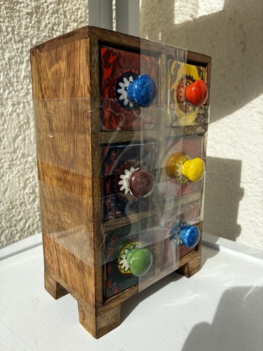 Indian vintage drawer wooden - vintage,