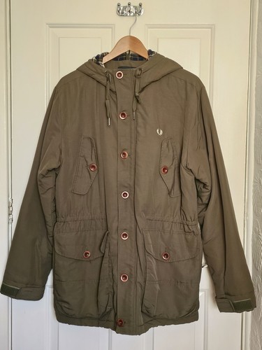 Fred perry mens parka coat - mens,