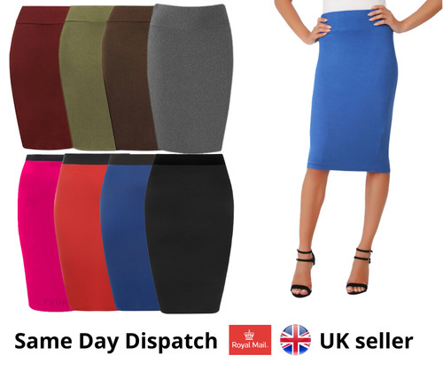 Womens high waist midi skirt - high,