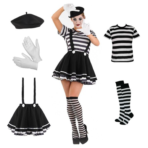 Women mime artist costume - costume, +