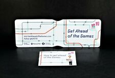 LONDON 2012 OLYMPICS OYSTER CARD COVER BUS PASS HOLDER "GET AHEAD OF THE GAMES"
