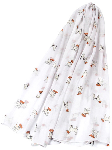 Jack russell scarf ladies - scarf,