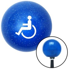 White Wheelchair Blue Metal
