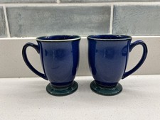 2 x Denby Footed Mugs Metz