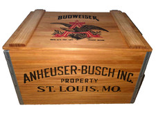Vintage Budweiser Beer Wooden